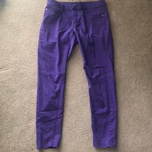 Juniors Purple Pants Stretch fit